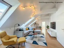 Unter € 3.550/m² beim Bahnhof Floridsdorf | 72 m² DG-Wohnung, 2 Zimmer, sofort beziehbar
