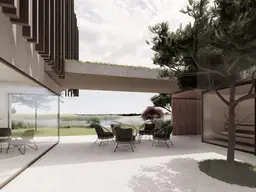 Luxus am Wasser - Architekturvilla mit Atrium, Sauna &amp; direktem See Zugang