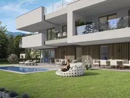 4-Zimmer-Premiumwohnung mit großzügigem Garten und optionalem Pool
