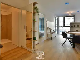 HIGH FIVE: Stylishe 2-Zimmer-Wohnung mit Küche // 14. bis 20.Stock