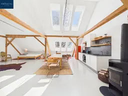 Großzügiges Dachgeschoss ‑ Loft im Waldviertel – kernsaniert &amp; voll möbliert | Limbach bei Zwettl