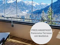 Bürserberg: Neuwertige 2-Zimmer-Terrassenwohnung ca. 59 m2 mit exklusiver Panorama-Terrasse ca. 21 m2