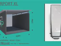 Garagen in unterschiedlichen Größen zu mieten! Variante: Carport
