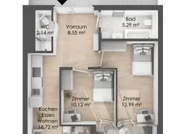 neue 3er WG im Stadt Carré Wilten