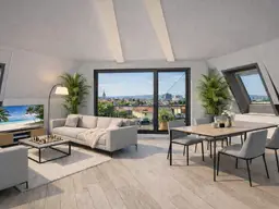 Exklusive Eigentumswohnungen- 3 Zimmer Dachgeschosswohnung mit großem Garten