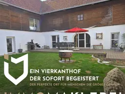 EIN VIERKANTHOF, DER SOFORT BEGEISTERT - DER PERFEKTE ORT FÜR MENSCHEN DIE GRÖßER DENKEN