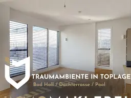EXKLUSIVES PENTHOUSE MIT POOL &amp; SAUNA 74 M² WOHNFLÄCHE | 56 M² DACHTERRASSE