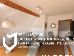 GROSSZÜGIGE EIGENTUMSWOHNUNG MIT ZWEI BALKONEN GARAGE UND STELLPLATZ