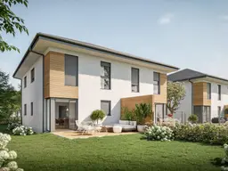 Wohnen in RaasdorfDoppelhaushälften mit Garten, 4,5 Zimmer, 110 m² – 2 Stellplätze