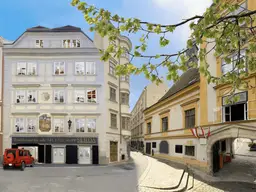 935m² Stadtpalais for sale in Schönlaterngasse 6, 1010 Vienna. Living working and leisure. Antique elevator, high-end luxury. 2 parking spaces, home cinema, spa, gym, high and bright rooms. 