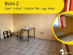 Büro 25m² direkt neben Lager und Schauraum/Geschäftsfläche