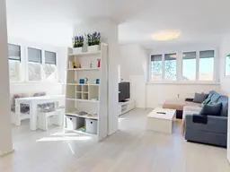 4 - Zimmerwohnung mit Ausblick und Gartennutzung und Carport (Provisionsfrei)