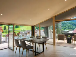 Ein einzigartiges Penthouse, das den Blick sofort in die Berge zieht - Erstbezug