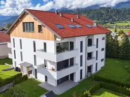 Modernes 2-Zimmer-Gartenappartement mit großzügiger Terrasse und 235 m² Gartenanteil