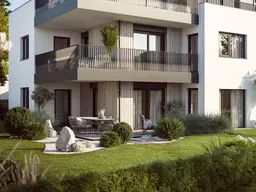 Erdgeschosswohnung mit sehr großen Garten 