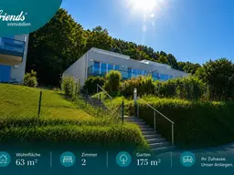 Stilvolle Gartenwohnung mit beeindruckendem Weitblick
