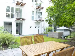 Perfekt geschnittene 2-Zimmer-Wohnung mit Gemeinschaftsgarten