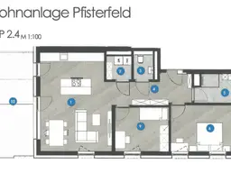 Dreizimmerwohnung Top 2.4 in Fügen - WA Pfisterfeld 