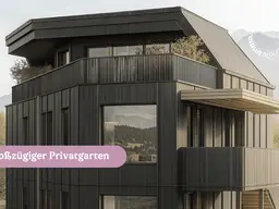 Exklusive 3-Zimmer-Neubau-Erdgeschosswohnung 107 m² mit 76 m² Privatgarten und 23 m² Terasse in Natters bei Innsbruck