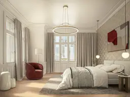 Repräsentative 5-Zimmer-Wohnung im klassischen Wiener Stil mit Loggia - ANDEA Parkside Residences
