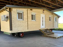 Tiny (mobil) Holzhaus auf Anhänger Fahrgestell