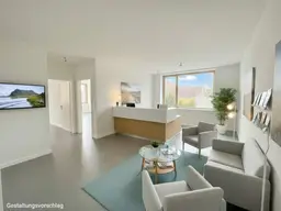 Attraktive, moderne Praxis- oder Bürofläche in revitalisiertem Gebäude – barrierefrei &amp; zentral in Maria Anzbach – ca. 85 m² - 2 Zimmer + Empfang