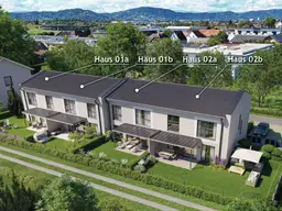 Neubauprojekt in Feldkirchen bei Graz – Reihenhäuser mit Wohnkomfort, Grünflächen &amp; perfekter Verkehrsanbindung! – VERKAUFSSTART