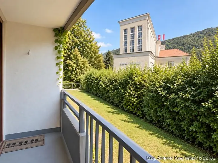 Ausblick Balkon