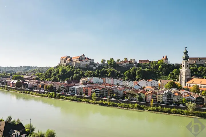 Ausblick auf Burghausen