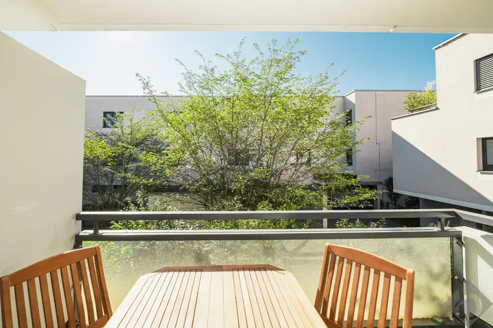 Ausblick Balkon