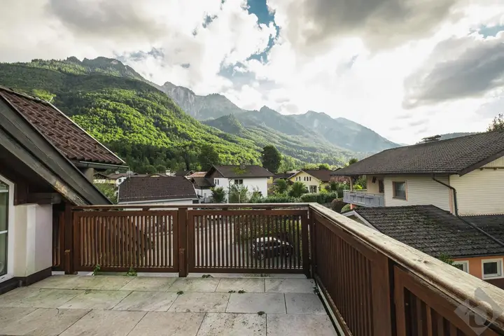 Terrasse mit Untersbergblick