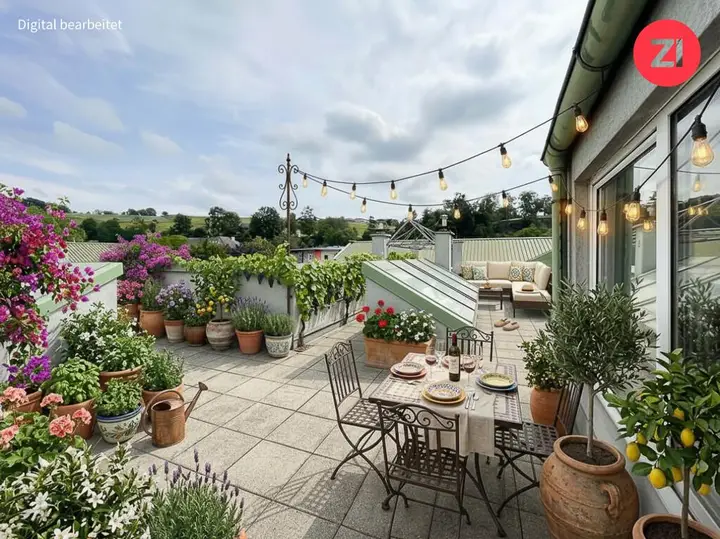 Symbolbild Terrasse möbliert