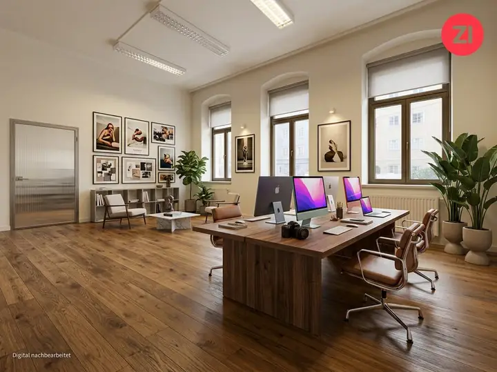 KI bearbeitet Büro