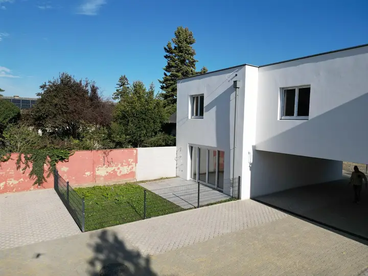 Doppelhaushälfte Top2 Gartenansicht