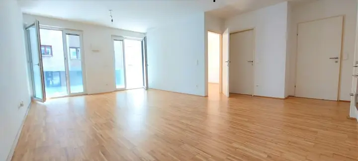 Wohnküche Blick zum Schlafzimmer