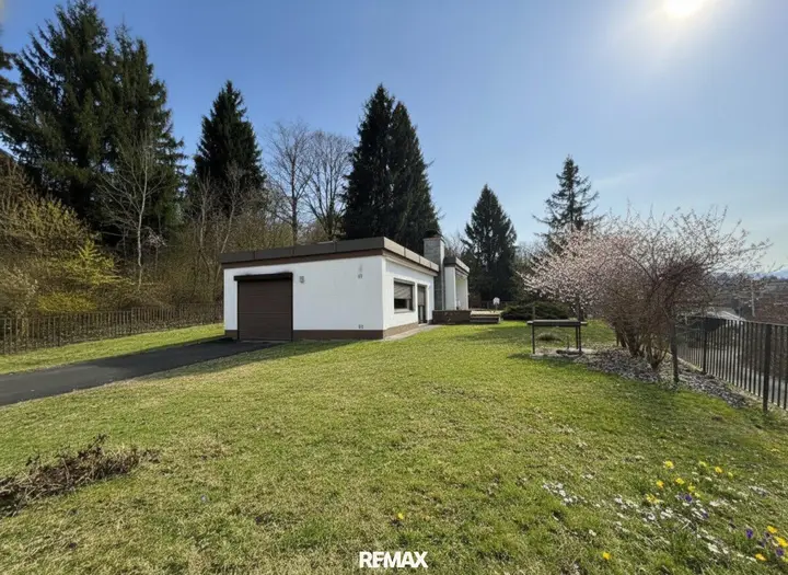 Ansicht Haus samt Grundstück