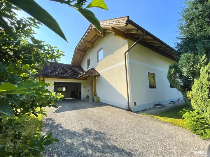 Einfahrt mit Garage