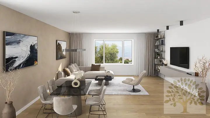 Wohn/Esszimmer visualisiert