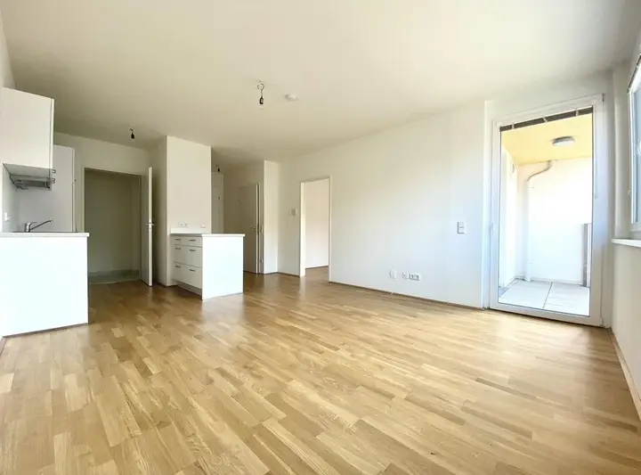 Wohnküche mit Loggia