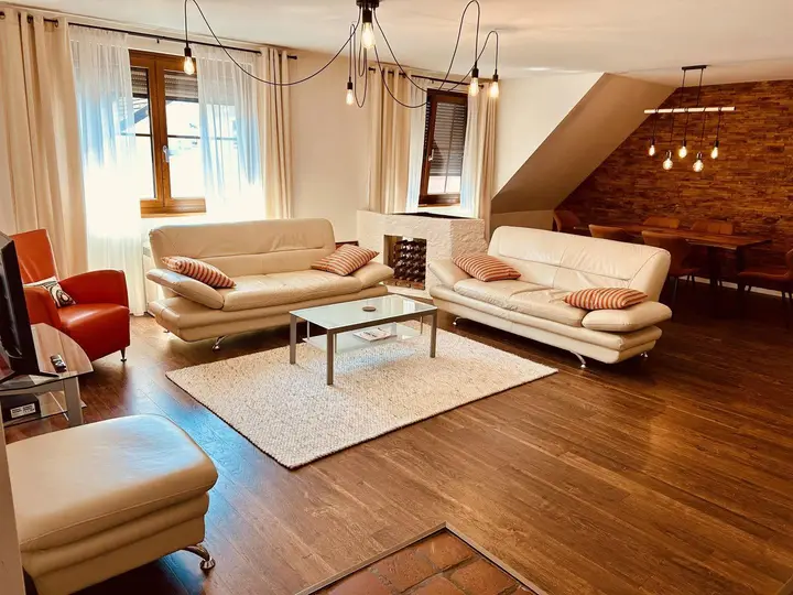 Wohnzimmer mit Speiseraum