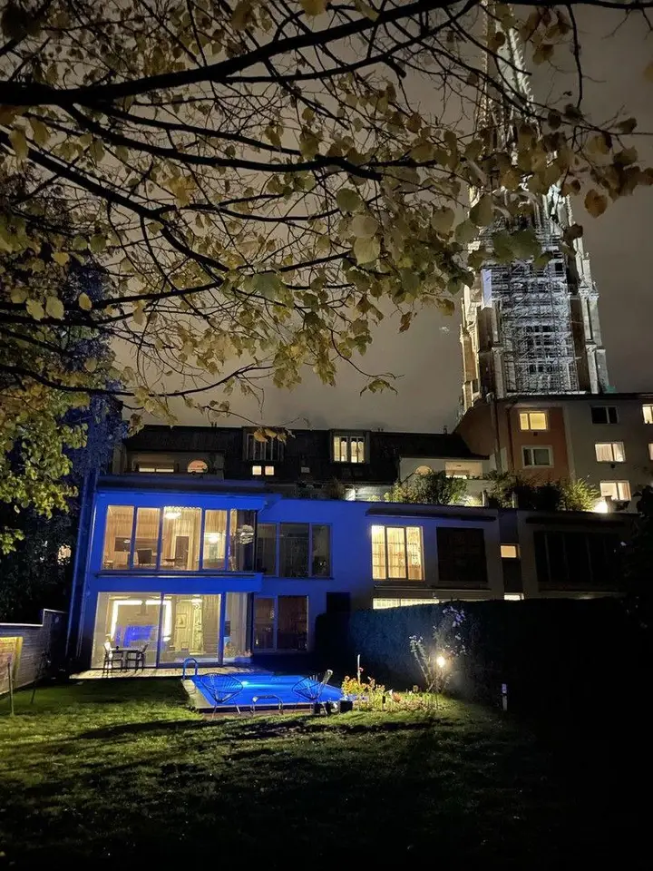 Nachtbeleuchtung Haus
