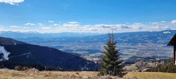 Aussicht vom Grundstück