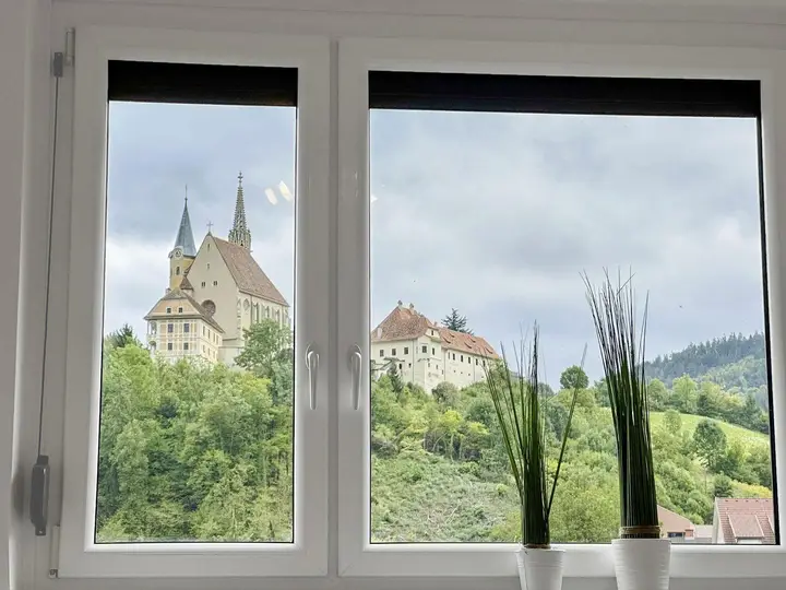 Blick aus dem Schlafzimmer