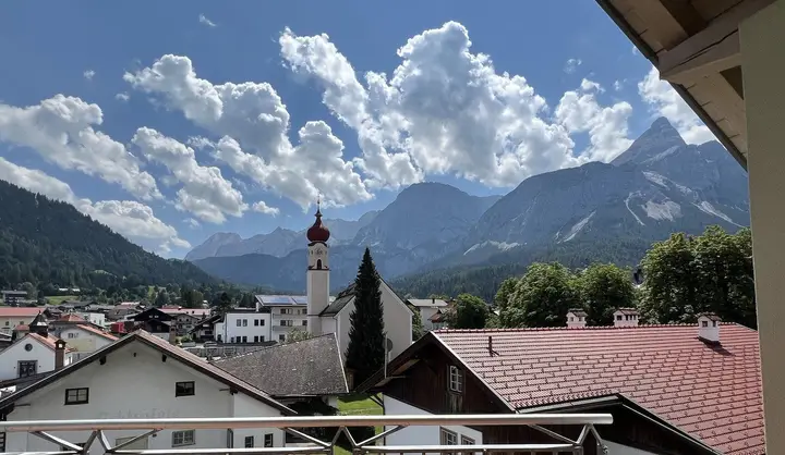 Blick vom Wohnzimmerbalkon