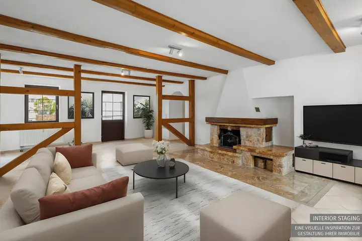 Staging Wohnzimmer-Laufen