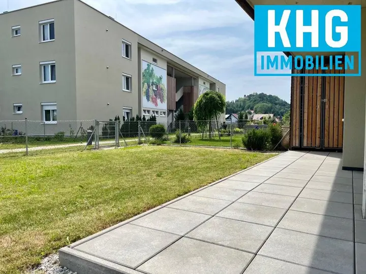 Garten blick auf Sch