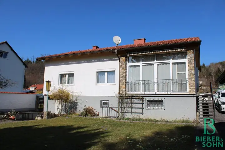 Hausansicht Garten
