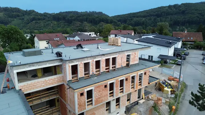 Außenansicht Rohbau