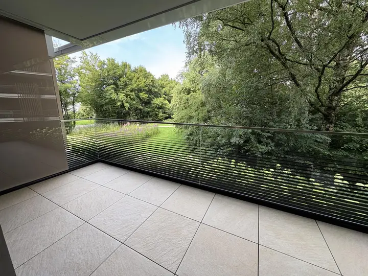 Balkon mit Blick ins Grüne