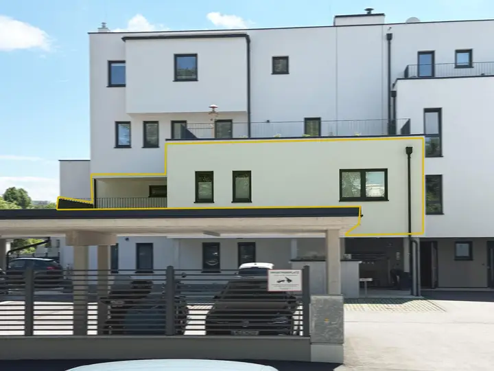 Aussenaufnahme Wohnung markiert